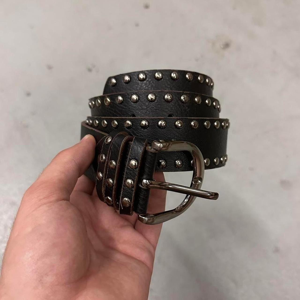 BLACK STUDDED BELT