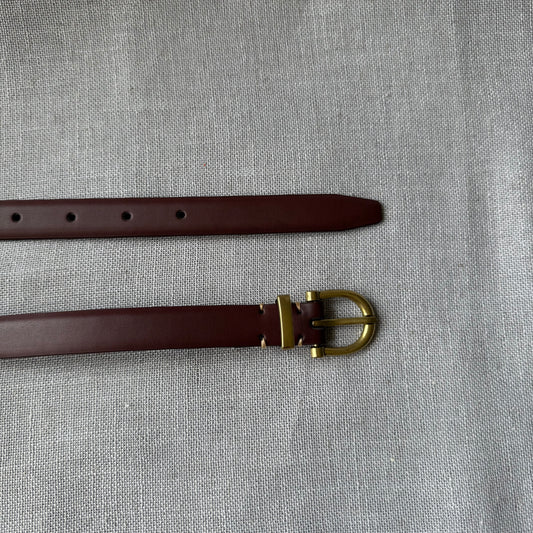 Brown thin belt