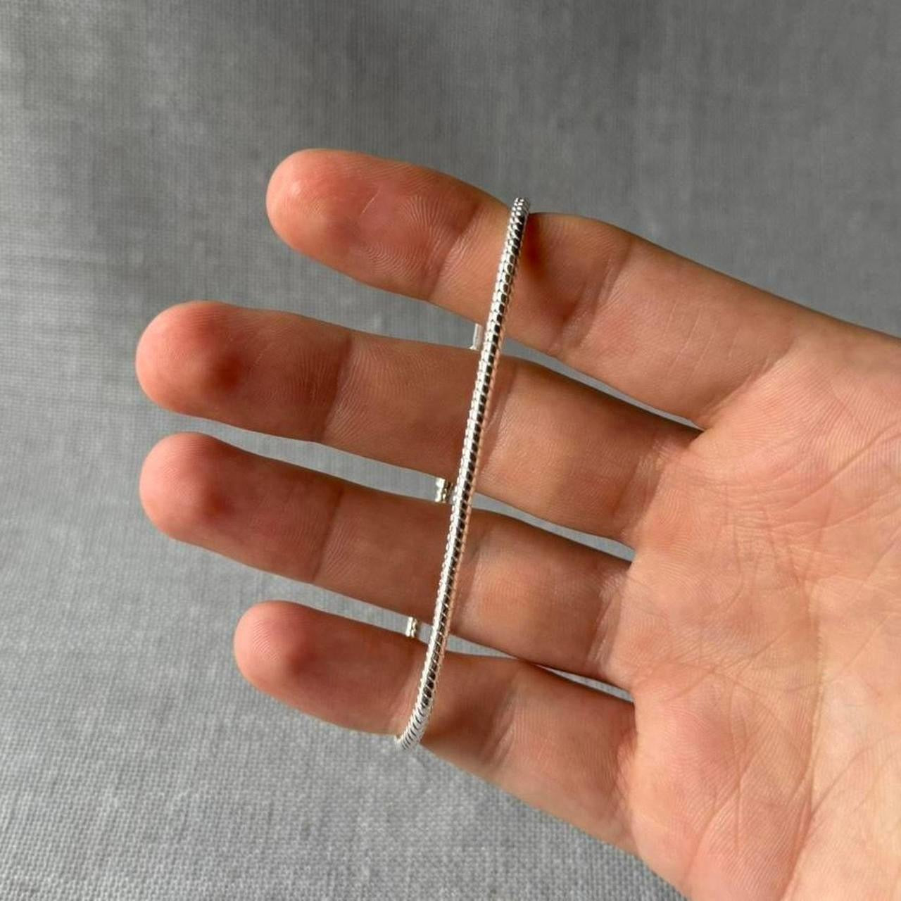 Rope Bracelet, Silver.