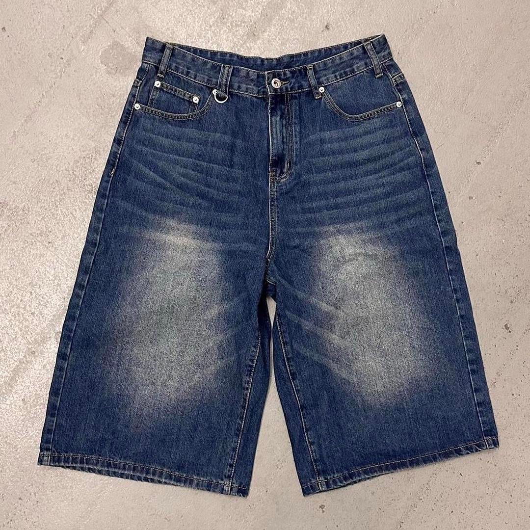BLUE BAGGY SHORTS