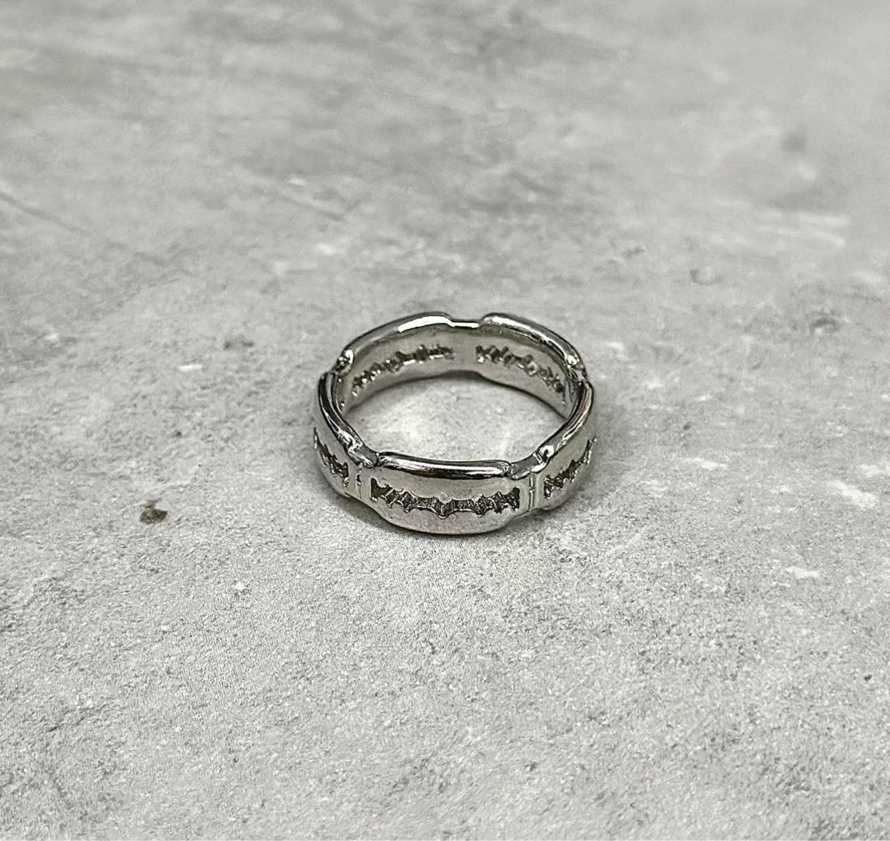 Razor Blade Ring, Silver.
