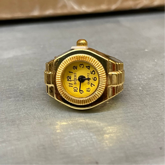 Watch Ring, Gold & Yellow.