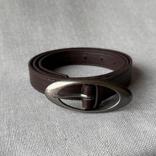 O-Buckle Belt, Brown.