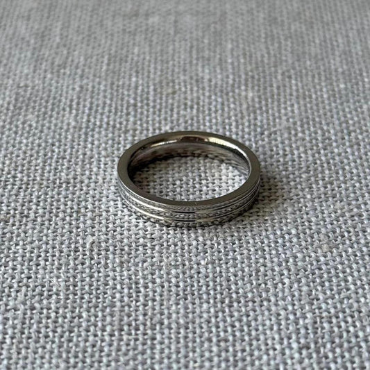 Triple Layered Ring, Silver.