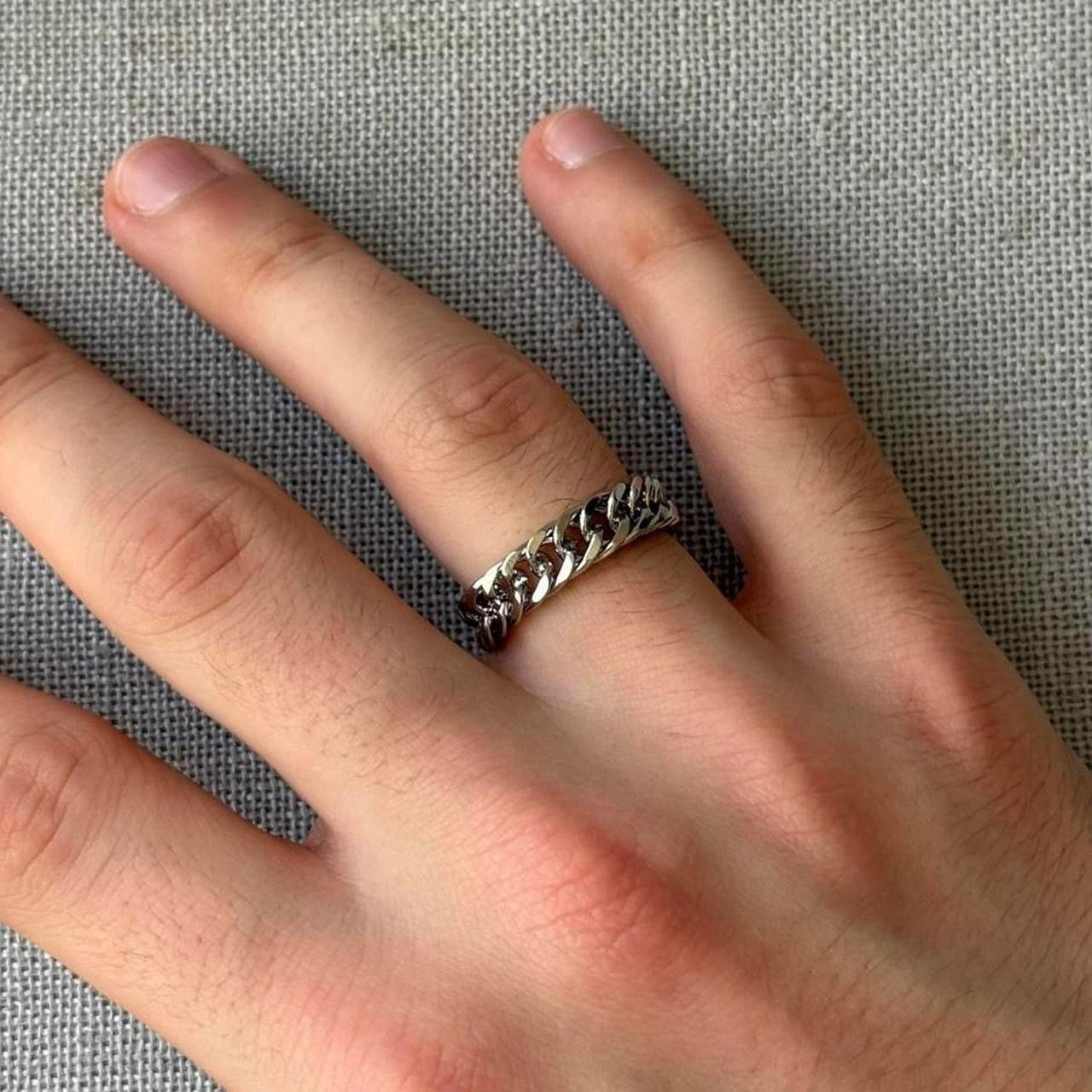 Cuban Ring, Silver.