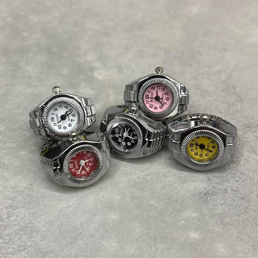 Watch Ring, Silver & Yellow.