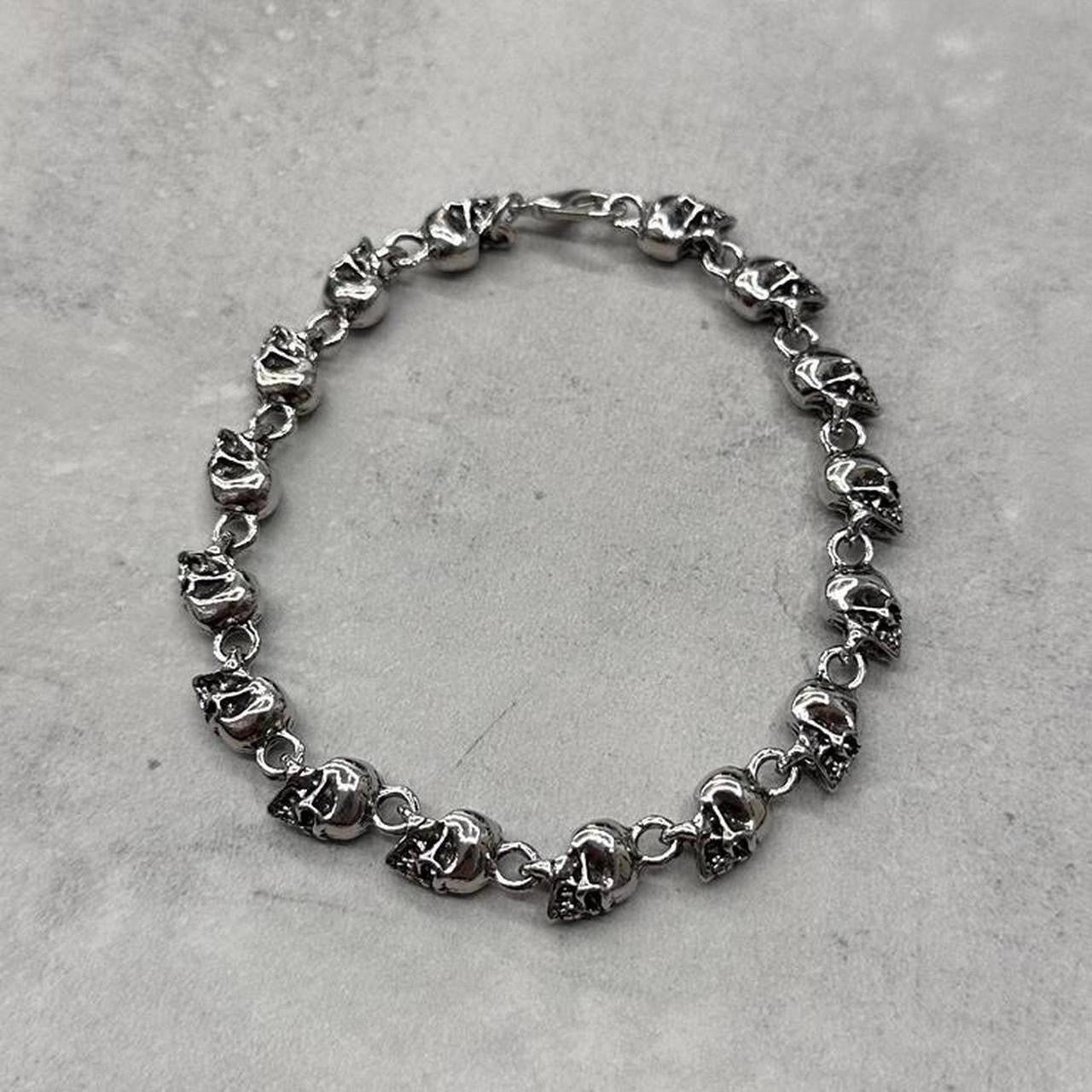 Skulls Bracelet, Silver.