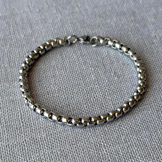 Ball Chain Bracelet, Silver.