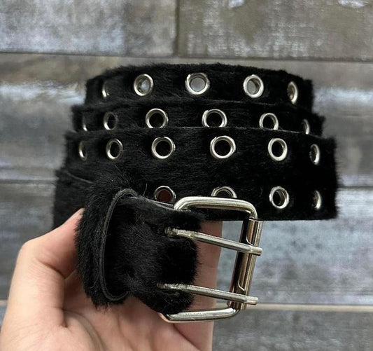 Fur Belt, Black.