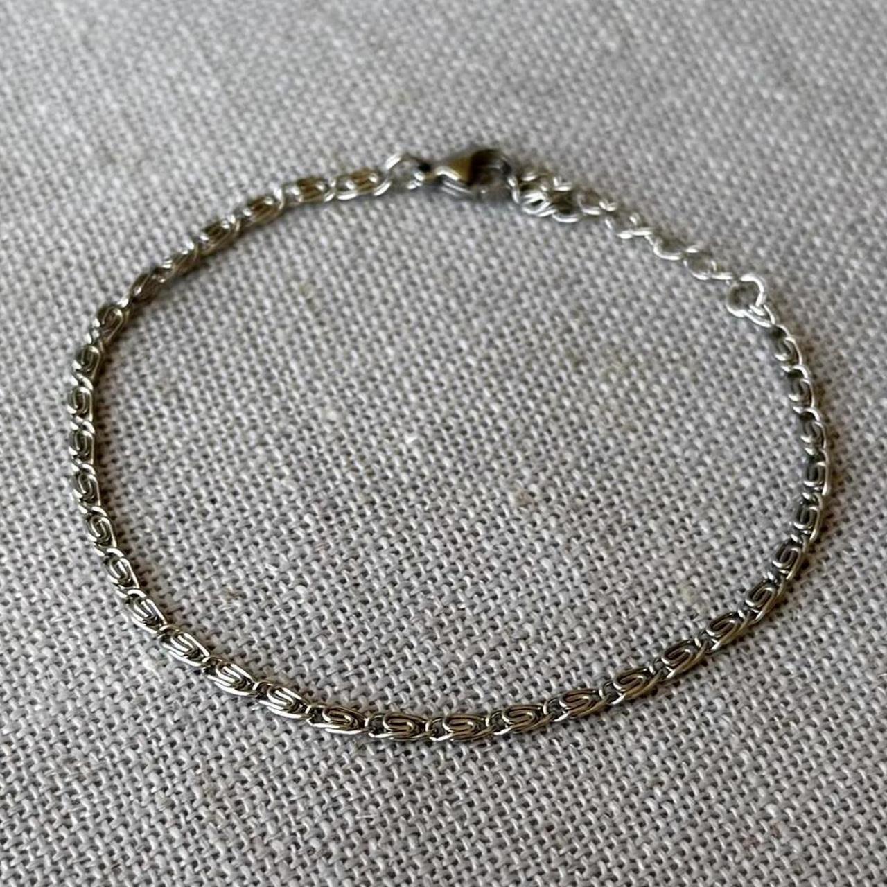 Paperclip Bracelet, Silver.