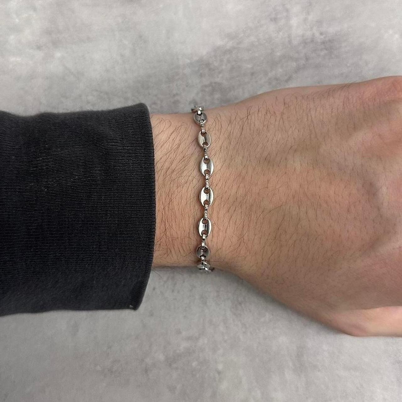 Link Bracelet, Silver.