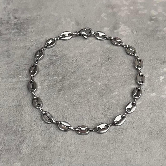 Link Bracelet, Silver.