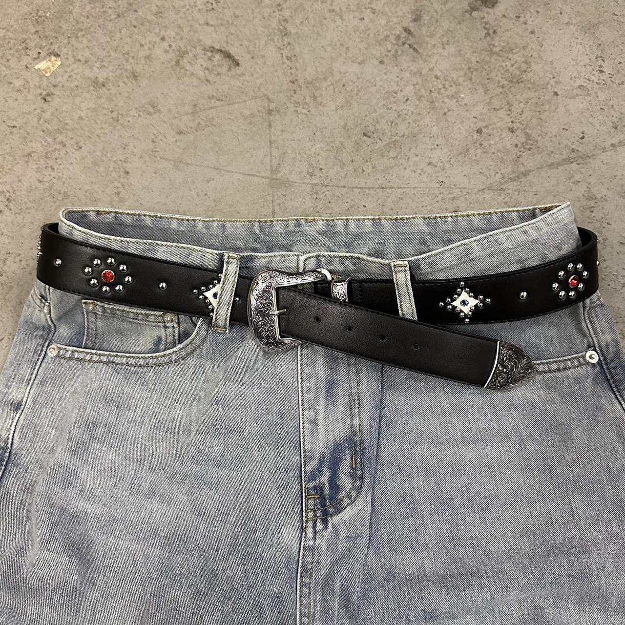 Black Studded Belt