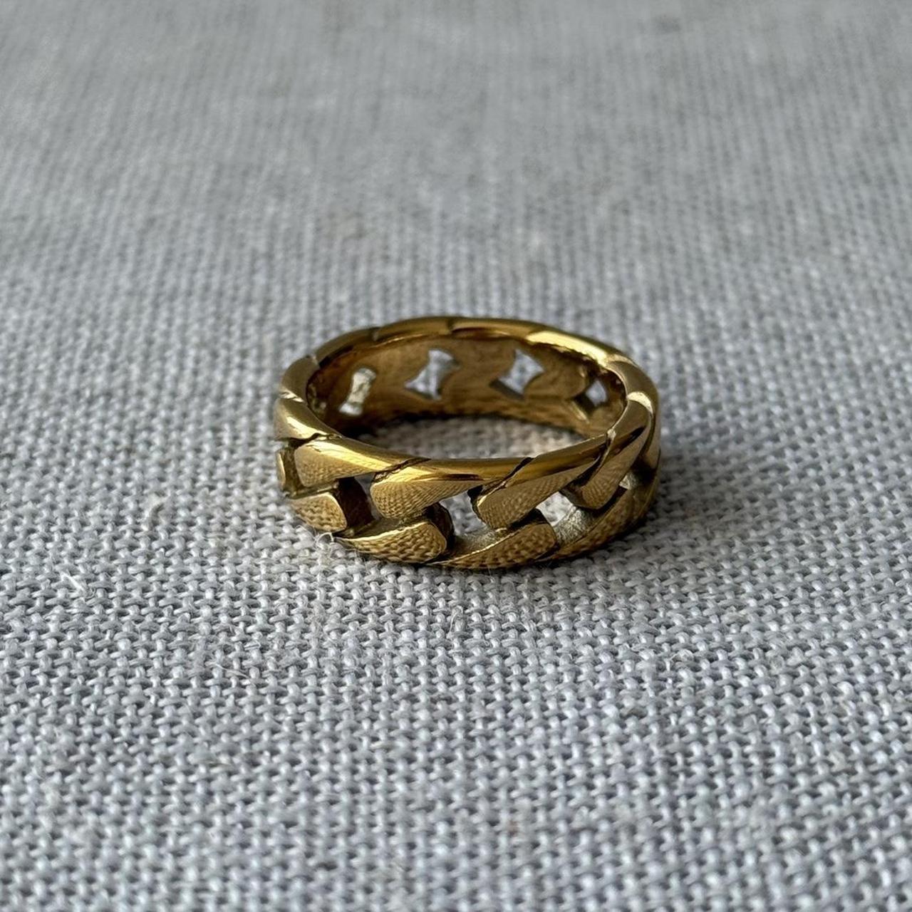 Cuban Ring, Gold.